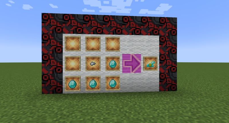 Diamond Horse Armor crafting recipe